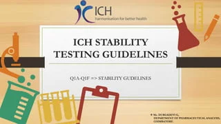 ICH STABILITY TESTING GUIDELINES ICH Q1A Q1F pptx 1 320