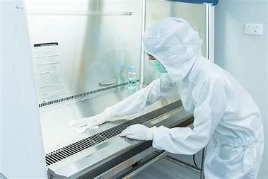  "Cleanroom environment in pharmaceutical manufacturing." 