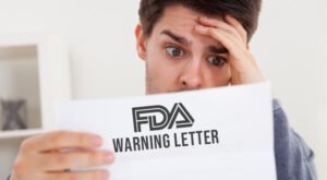 “Diagram showing steps to respond to FDA warning letters effectively.”