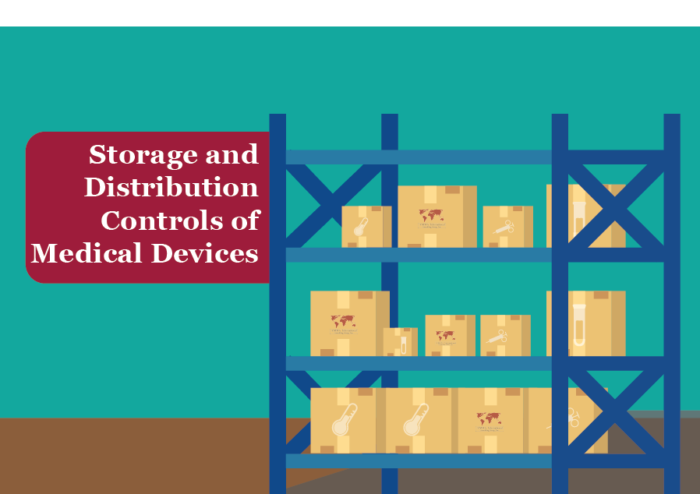 Pharmaceutical stockroom with organized storage practices"