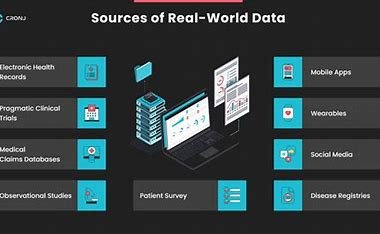  “Infographic of RWE statistics in healthcare.”