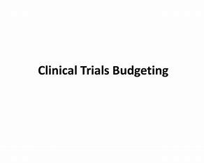 "Budget planning meeting for clinical trials."