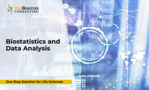 "Biostatistics team analyzing clinical trial data