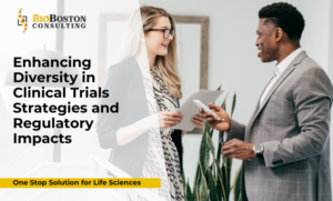 Diverse group of participants in a clinical trial research setting