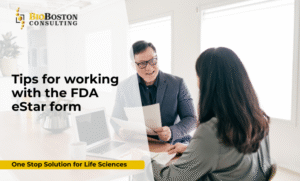 FDA eSTAR template interface for 510(k) submissions
