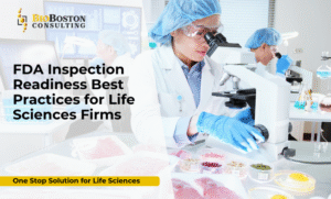 Life sciences team preparing for FDA inspection with QMS documentation