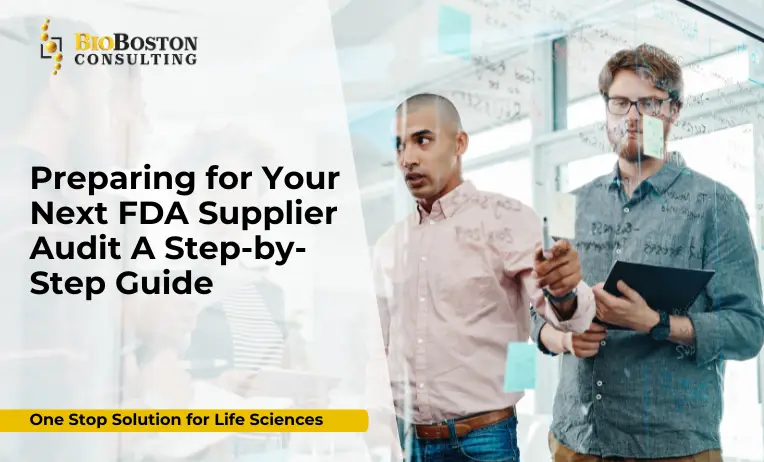 Preparing for Your Next FDA Supplier Audit: A Step-by-Step Guide by BioBoston Consulting