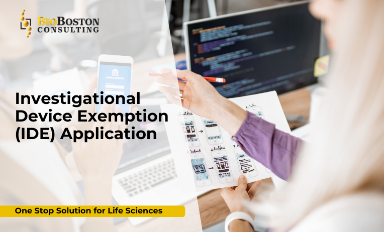 FDA Investigational Device Exemption (IDE) application for medical devices