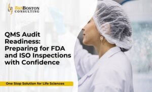 Team preparing for FDA audit at biotech facility
