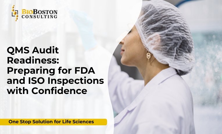 Team preparing for FDA audit at biotech facility