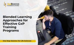 Blended GxP training combining online modules and instructor-led sessions