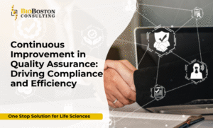 ): Life sciences team undergoing QA compliance training