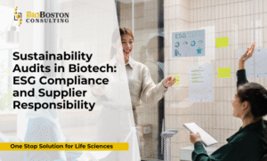 ESG compliance assessment in biotech supply chain
