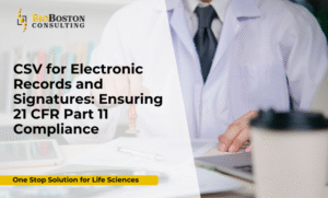CSV for electronic records and signatures in life sciences