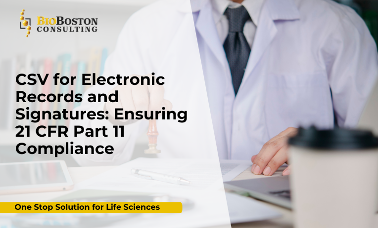 CSV for electronic records and signatures in life sciences