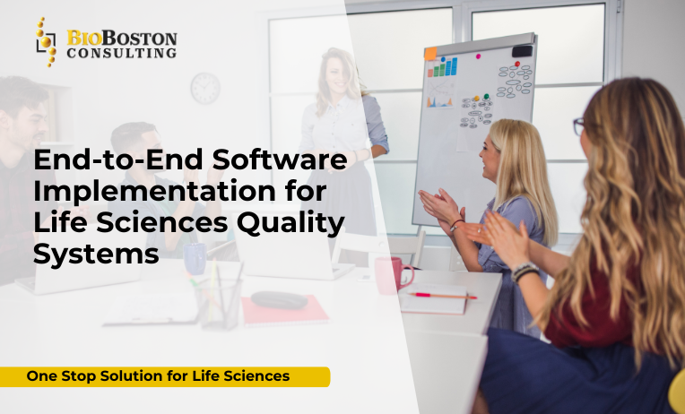 End-to-end software implementation for life sciences quality systems