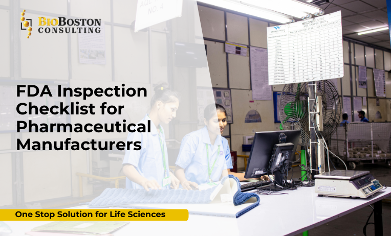 FDA inspection checklist for pharmaceutical manufacturers