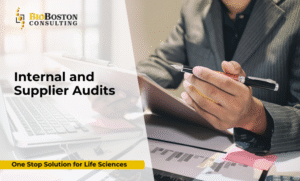 Life sciences internal audit team conducting QMS review