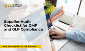 Supplier audit checklist for GMP and GLP compliance