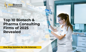 Top 10 biotech consulting firms infographic