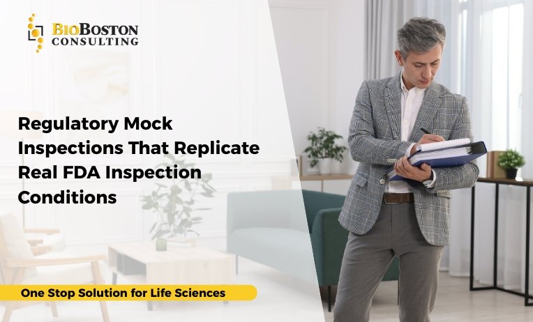 Regulatory Mock Inspections That Replicate Real FDA Inspection Conditions 3 Simulation of real FDA inspection conditions to strengthen compliance readiness