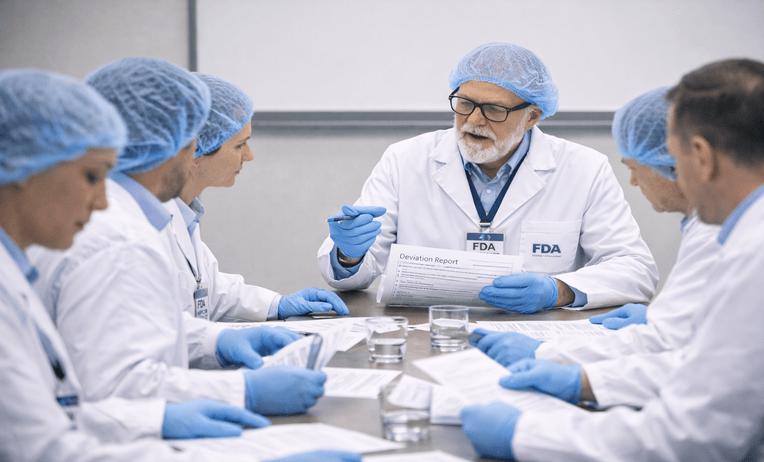 FDA inspection readiness training with document handling drill