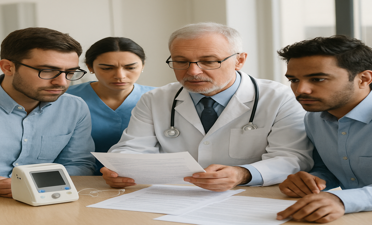 QMS gap assessment for medical device compliance showing quality management system evaluation, regulatory audit readiness, ISO 13485 alignment, FDA compliance checks, risk management, and documentation review processes.